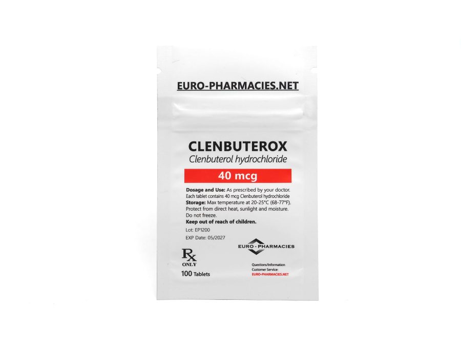 Clenbuterox (Clenbuterol) - 40mcg/tab -100 tab/zak - Euro Apotheken