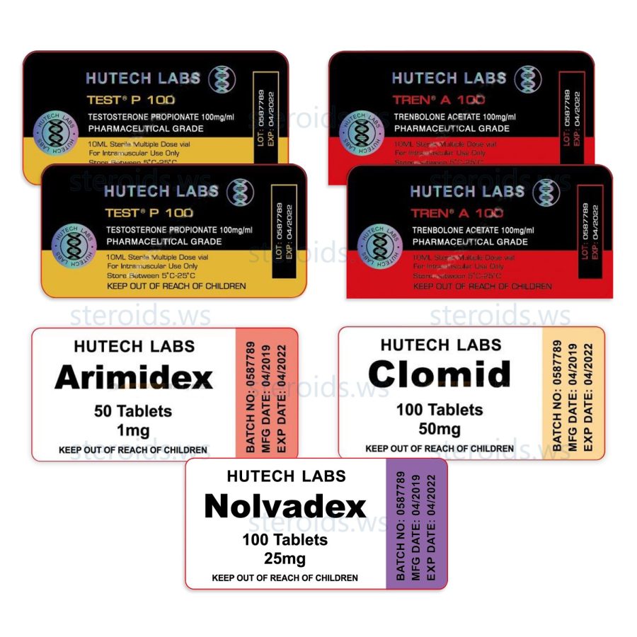 Pack magere Masse -6 Wochen (Testosteronpropionat/Trenbolonacetat) Hutech Labs