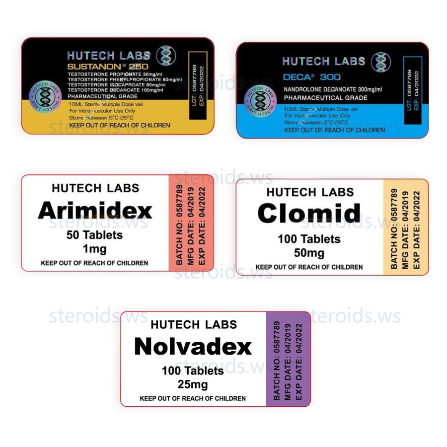Massenklassiker packen - 8 Wochen (Sustanon - Deca) Hutech Labs