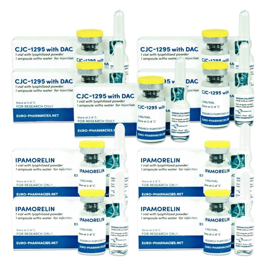 Peptides Pack Bulking Intermediate - 12 semanas (Ipamorelin / CJC 1295 DAC) Eurofarmacias