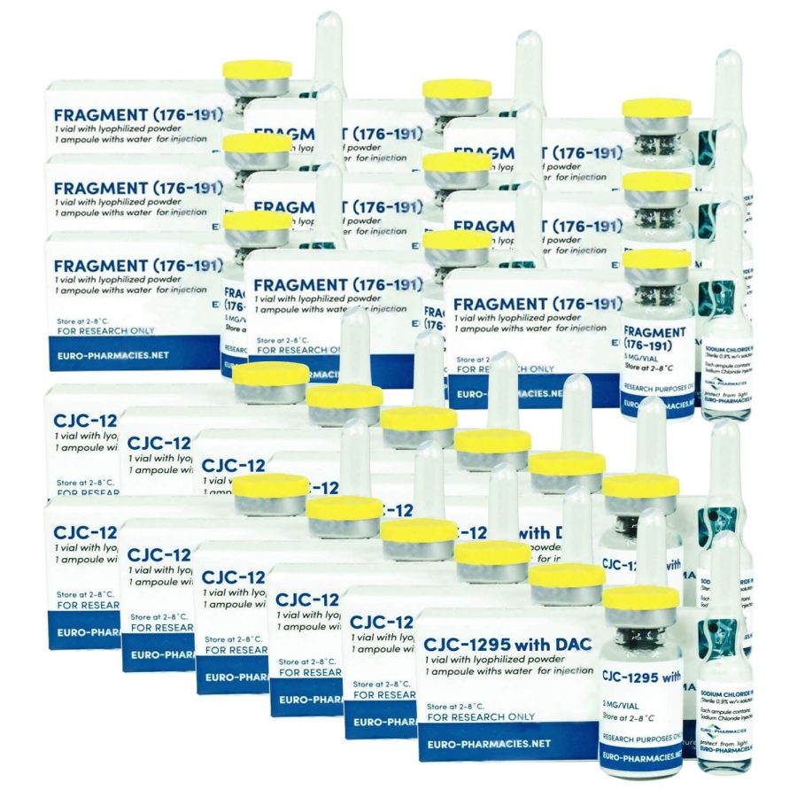 Paquete de péptidos Bulking Intermediate - 12 semanas (GHRP-6 / CJC 1295 DAC) Euro pharmacies