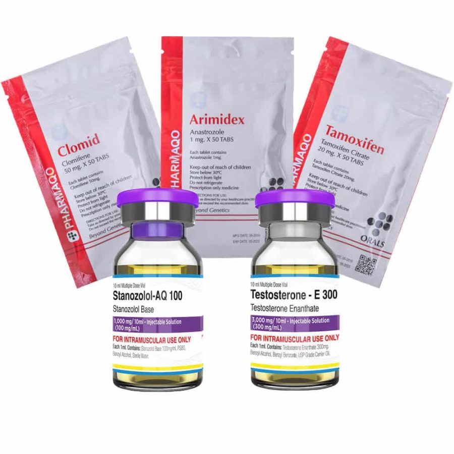 Balíček pro nárůst svalové hmoty 3 LEVEL I INJEKCE ENANTHÁTU WINSTROL PROTECTION PCT 8 týdnů Pharmaqo Labs 1