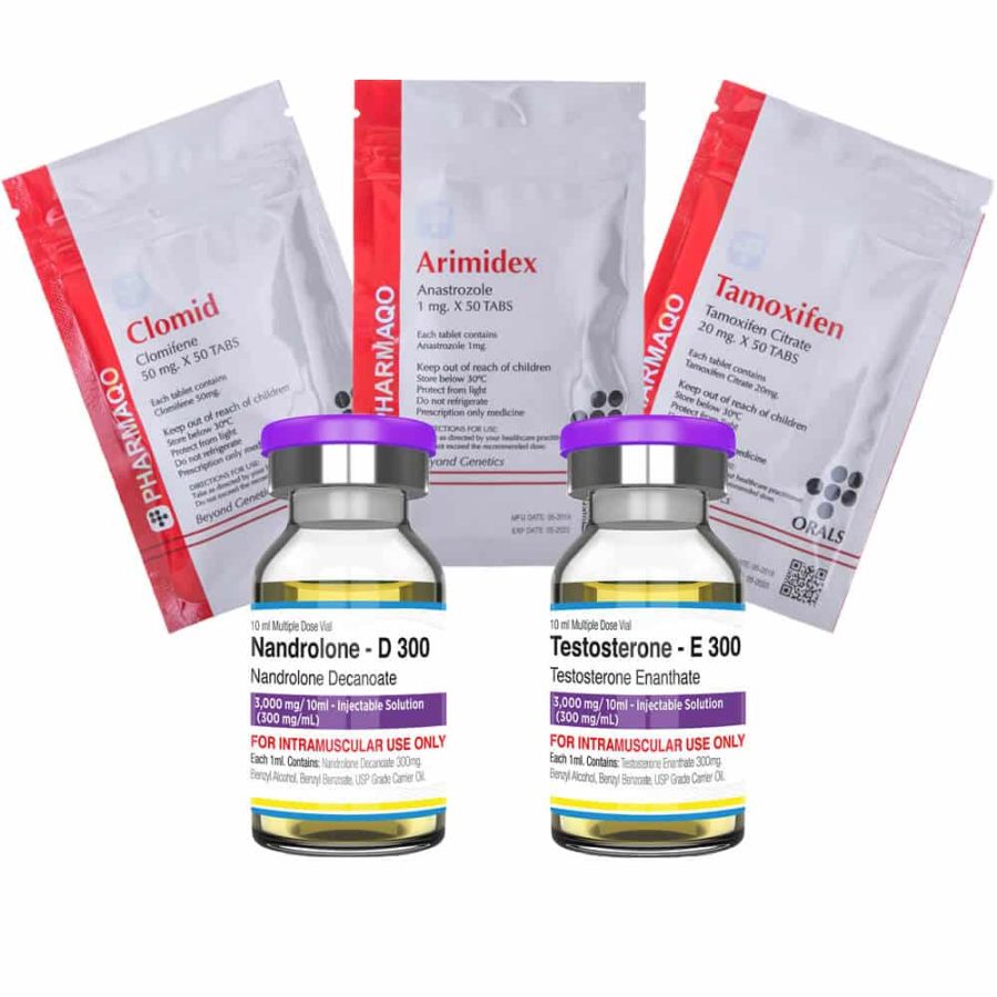 Pacote de 5 Mass Gain INJECT Enanthate 250 DECA 8 semanas Pharmaqo Labs