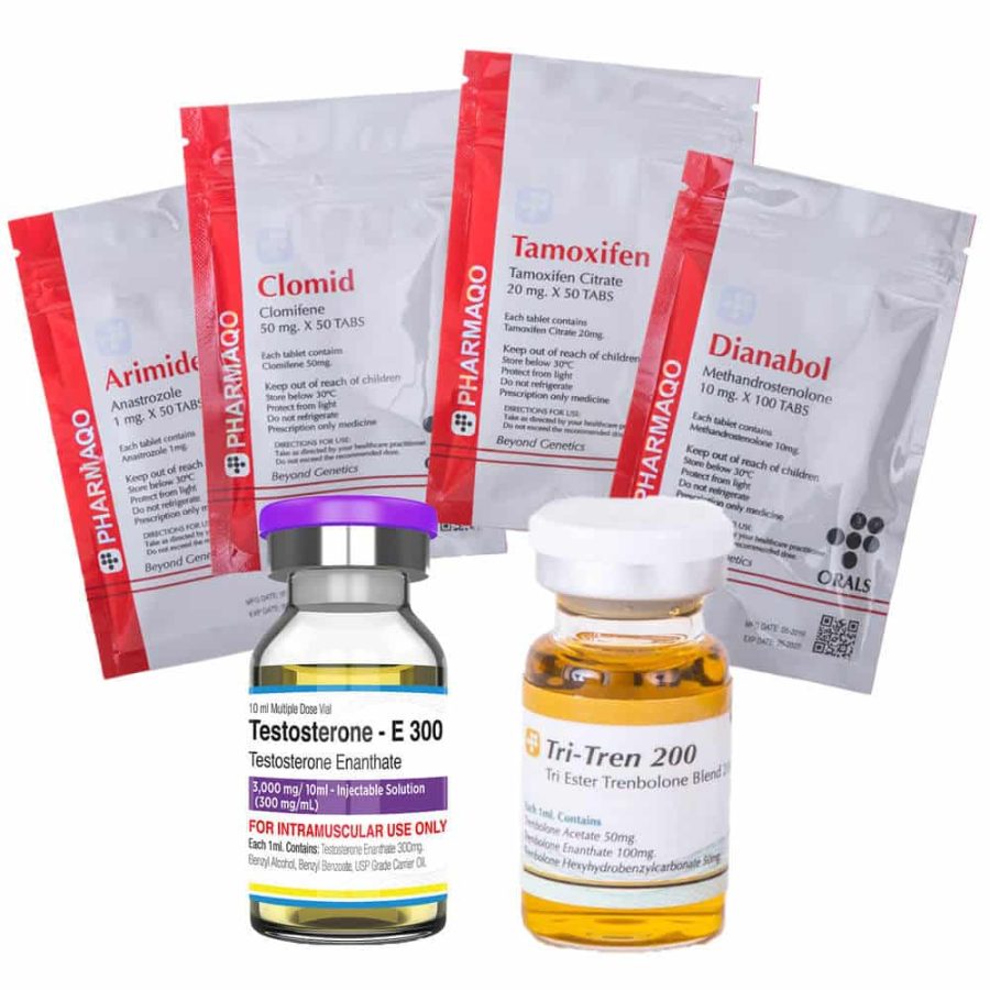 Pack de prise de masse maigre 9 INJECT ORAL DIANABOL TEST E TRI TREN 10 semaines Pharmaqo Labs