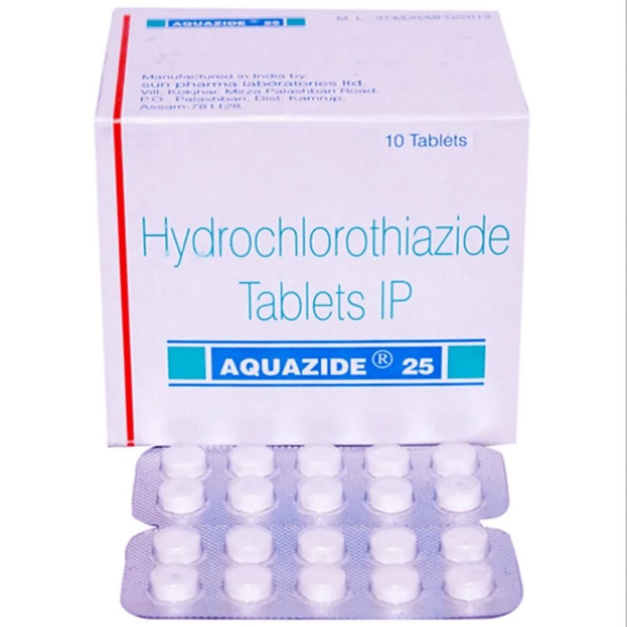 Leki moczopędne (hydroklorotiazyd 25mg - 10 tabletek) - Healing Pharma