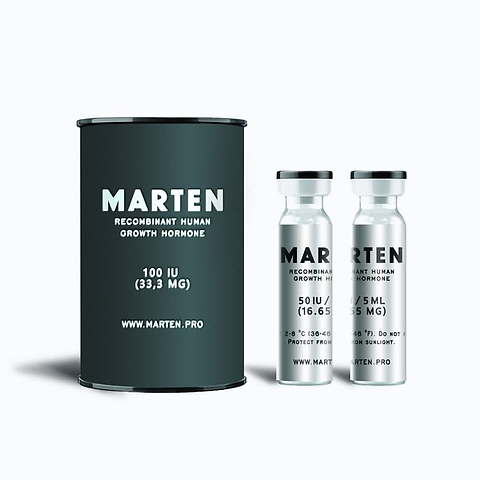 HGH Somatropin / Liquid (50IUx2 vials /100 IU) - Marten