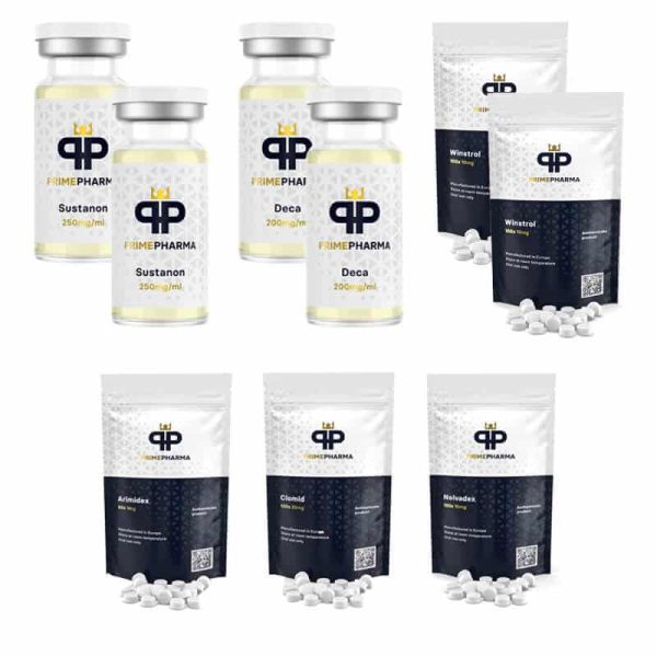 Pack Lean Mass ORAL-INJECT - 8 weeks (Sustanon/Deca/Winstrol) Prime Pharma