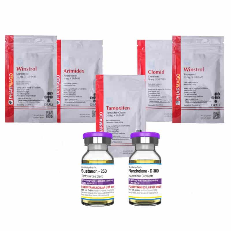 Pack Lean Mass Classic ORAL-INJECT - 8 weeks (Sustanon/Deca/Winstrol) Pharmaqo