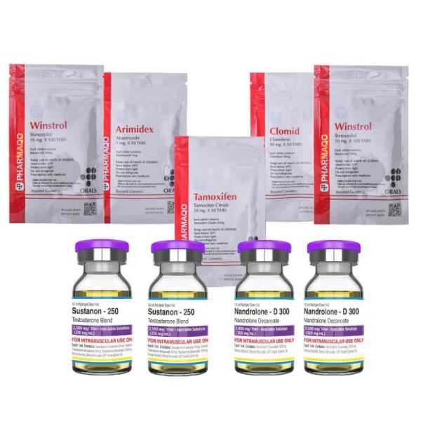 Pack Lean Mass ORAL-INJECT - 8 weeks (Sustanon/Deca/Winstrol) Pharmaqo